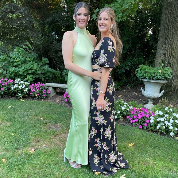 Reformation Dresses & Skirts - Reformation Blue Floral Maxi Skirt and Cropped Top